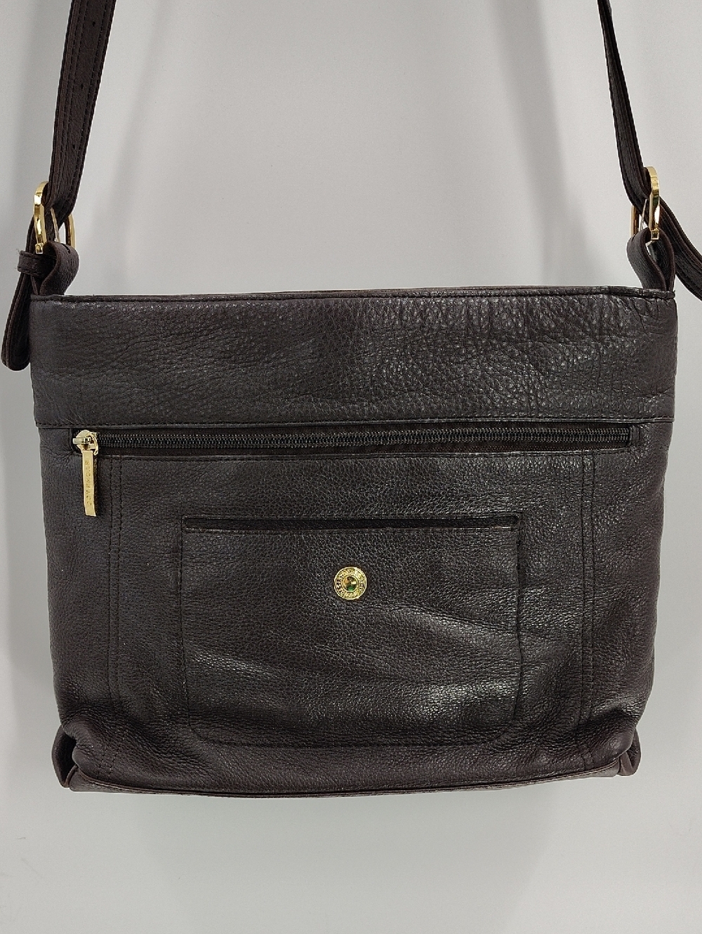 Stone & Co Dark Brown Crossbody Shoulder Bad Two Sections